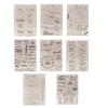 8Pcs Blessing Word Silicone Stamp for Birthday Card Making Journal Craft Embellishments Background Decoration Stamper