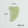 Xiuyu Jade Gua Sha Comb for Head and Meridian Massage