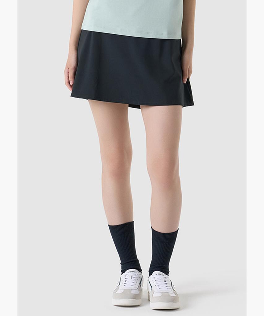 LECOQ Women'S Flare Fit Nylon Spandex Inner Pants Short Skirt - Black (Qq322Osk72)