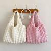 Gefaltete Bubble Puff Tasche Mädchen Schulter Handtrage Arbeit Bento Tasche Tide Große Kapazität Wolke Achselhöhle Tragetasche