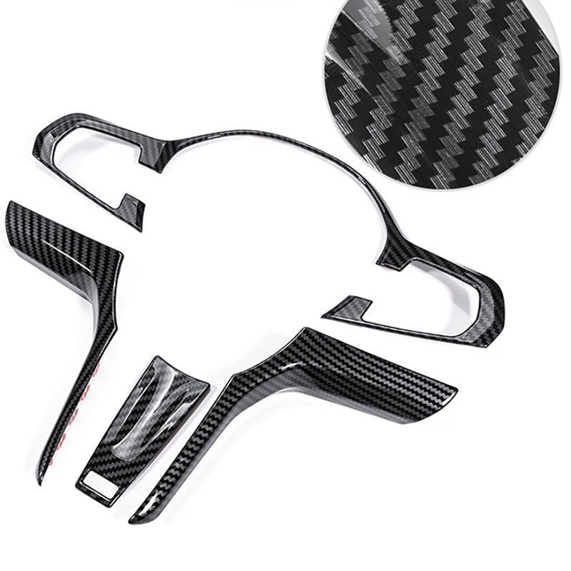 Car Steering Wheel Covers Trim Stickers Decoration For-BMW G30 X3 G01 X4 G02 X5 G05 X6 G06