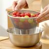 Passoire microporeuse en acier inoxydable, ensemble de passoires microporeuses pour laver les légumes et le riz et égoutter les pâtes cuites