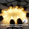 Guirlande lumineuse LED étanche de qualité commerciale, 10 grandes lumières connectables, décoration d'extérieur, pour jardin, vacances, mariage