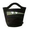 1296 Small Knit Tote Bag EU Deli Guruguru Mummy [Rootote] (02 Black)