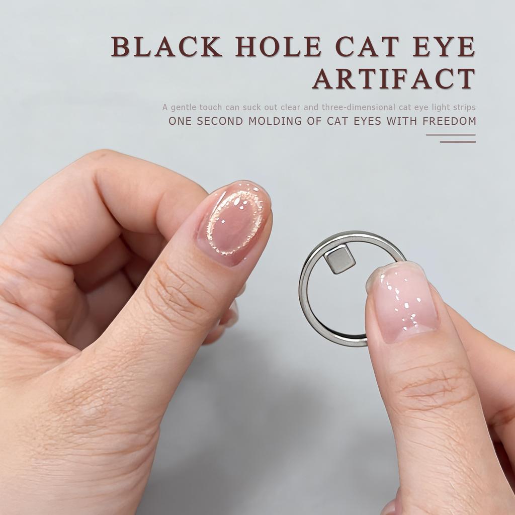 New Circular Cat Eye Nail Art Black Hole Magnet Strong Nail Art Gel Polish Guide Tool DIY Magnetic Nail Helper Manicure Design