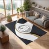 Derby County Football Print Crystal Velvet Rug, Comfortable Water Absorbent Non Slip Indoor Floor Carpet