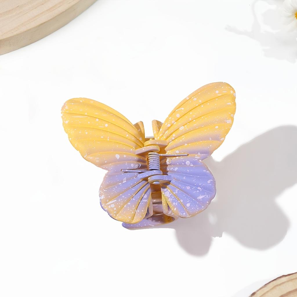 1PC Gradual Change Color Butterfly Elf Fashion Hair Clip, Women's Elegant Temperament Accessories Hair Accessories
