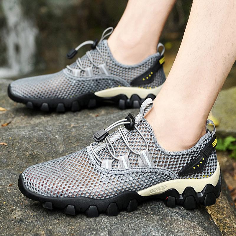 Fashion Large Size Men's Summer Breathable Mesh Shoes Sports Casual Sandalet Erkek Hiking Travel Hiking Mesh Shoes Sandalet Erkek H929