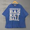 Tricou Vintage Memphis Baschet Albastru cu Grafică NCAA Tigers Îmbrăcăminte Sport 3XL Unisex