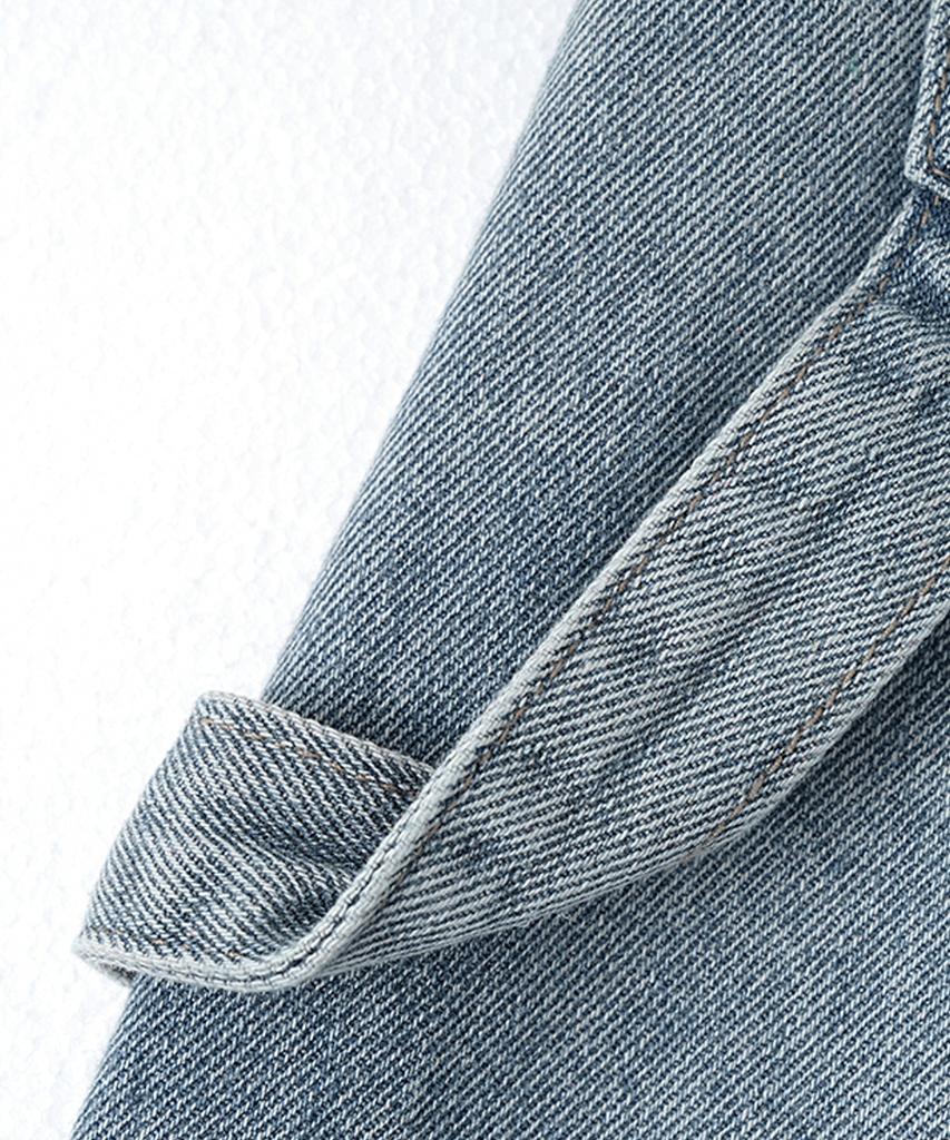 Descheuis Everyday Single-Pleat Carpenter Bermuda Denim Pants Vintage Blue (Type A)