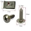 20/40/60Pcs Iron Automotive Screw Fastener Clips Self Tapping Clips Set  Motorcycle Accessories