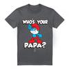 The Smurfs Unisex Adult Who´S Your Papa Smurf T-Shirt