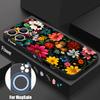 For iPhone 17 Pro Max Case Colorful Oil Painting Rose Flowers Pattern Magnetic For Magsafe Soft Cover For iPhone 16 15 14 13 Pro Max 17E 16E