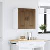 Vidaxl Wall-Mounted Base Kitchen Cabinet, Kalmar, Brown Oak