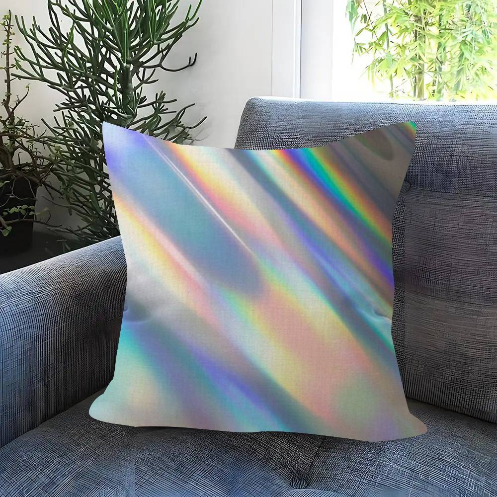 Gradient Halo Vintage Double-Sided Printed Pillow Cover Short Plush Suitable Living Rooms Bedrooms Sofas Throw Cushion Cover
