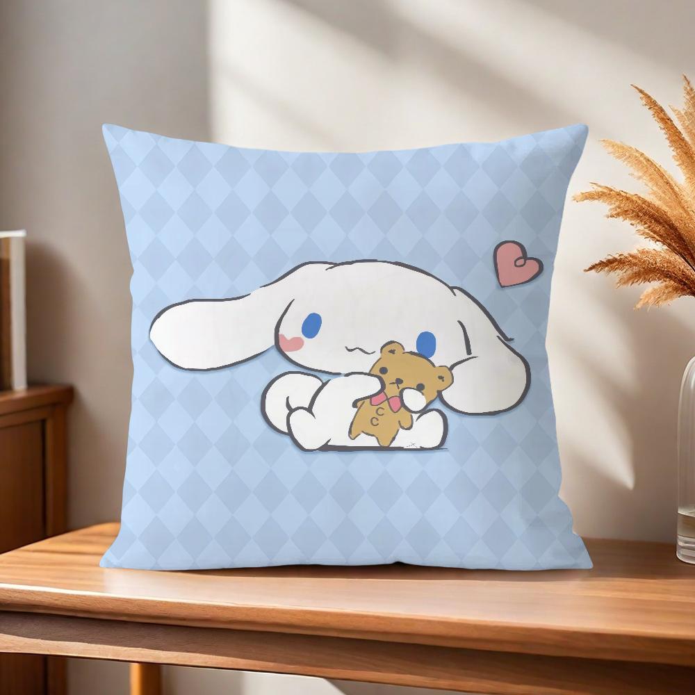 Soft Pillow Case Dog For Cute Sofa Living Room Home Office Decor C-Cinnamoroll Protective Kawaii Covers Without Pillow-Insert