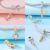 Original Charms Copper Gold Love Heart Pendant Beads Fit Bracelets Beads For Women Diy Jewelry Making Gift Fine Jewelry