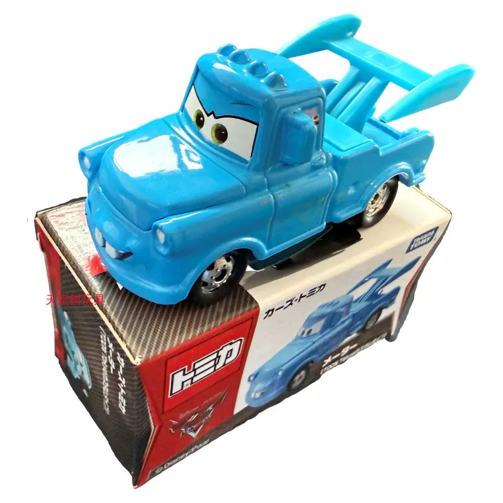 TAKAR TOMY Disney Pixar Cars Mack Truck Alloy Diecast Cargo Trailer Toy Lightning McQueen Rusteze Collectible Car Model For Kids