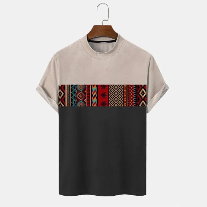 Moda Vintage Graficzny T-shirt Totem 3D Nadruk Lato Męski Damski Krótki Rękaw T-shirt Oversize Harajuku Top Tees Odzież Męska