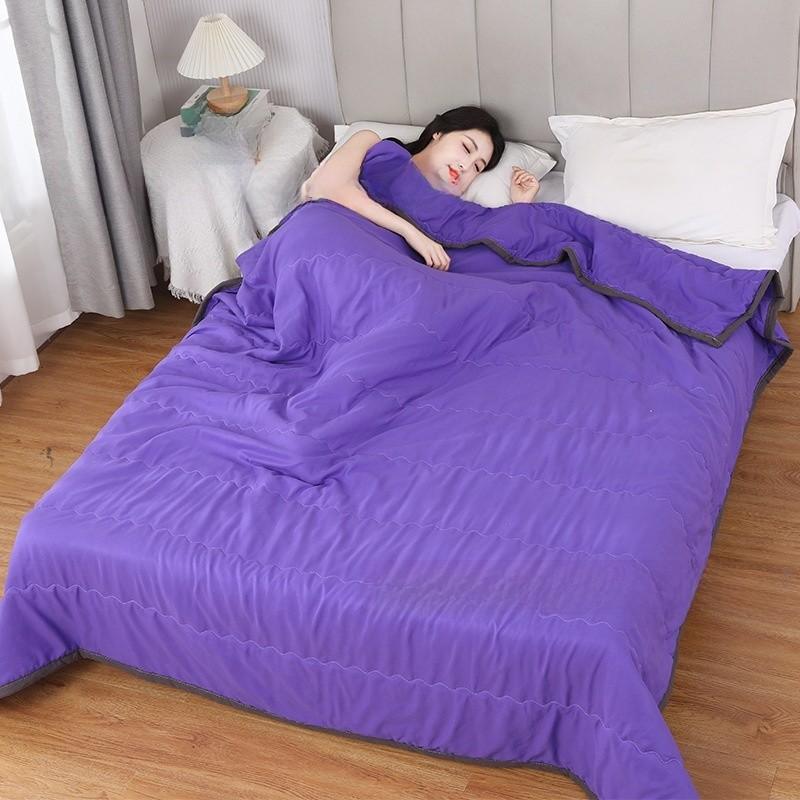 Water Wash Cotton Summer Cooling Comforter For Single And Double Bed With Machine Washable Fabric
