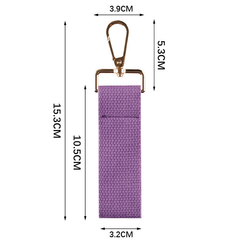 Fabric Strap Keyring Keychain Strap Baggage Tag For Women Men Diy Backpack Pendant Key Chains Accessories Bulk