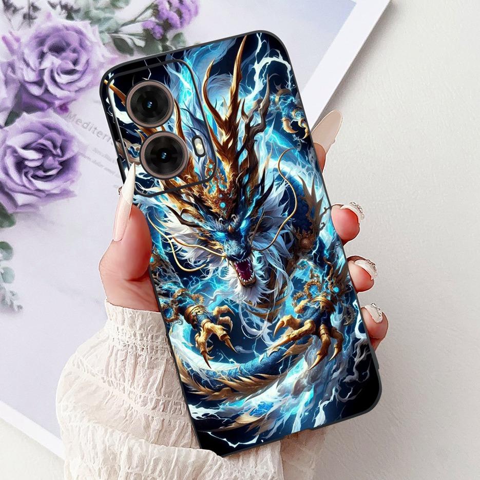 For Motorola Moto G85 5G Case XT2427-3 Luxury Painted Cover Soft TPU Phone Case For Motorola Moto G35 G 55 MotoG55 MotoG85 Shell