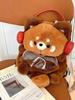Adorable Sac à Dos Peluche Raton Laveur Style Mori - Tendance Douce pour le Quotidien