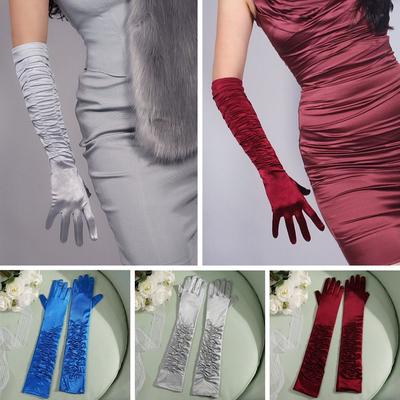 Stage Gloves Long Finger Mittens Evening Party Gloves Wedding Bridal Gloves Events Activities Dress