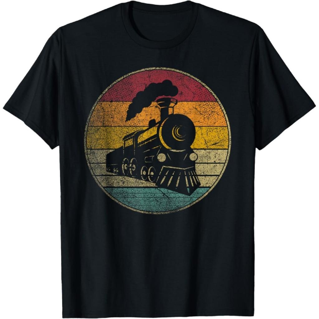 Train Vintage Distressed Retro Engineer Engine Conductor T-Shirt