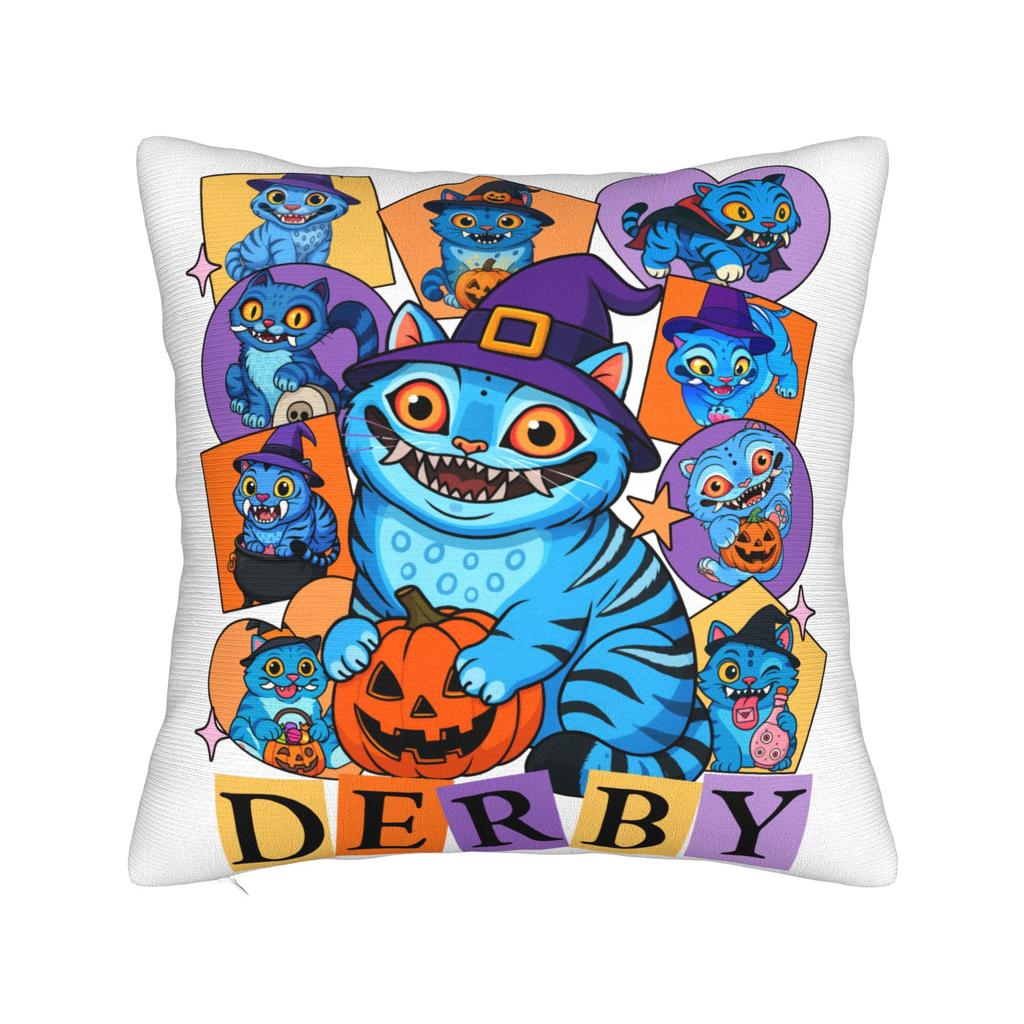 KPop Demon Hunters Halloween Saja Boys Pillowcase Printed Polyester Cushion Cover Decorative Throw Pillow Case Cover Home