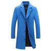 Heren Koreaanse Stijl Slim Fit Middellange Wollen Jas - Herfst/Winter Mode Trench Bovenkleding