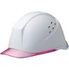 Small For Made of Clear with Ventilation with KP [Midori Anzen] Helmet, Size, Work, PC, Visor, Holes, LSC11PCLV, ( Liner), White/Pink