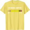 The Original Computer Funny Sarcastic Programmer Pencil Gift Tshirt Graphic Tee Shirt  Casual Short Sleeve Unisex Clothes
