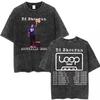 Vintage Washed Ed Sheeran Loop Tour Australia and New Zealand  Tour Merch T Shirts Men Women Fashion Loose Tshirt Fans Gift