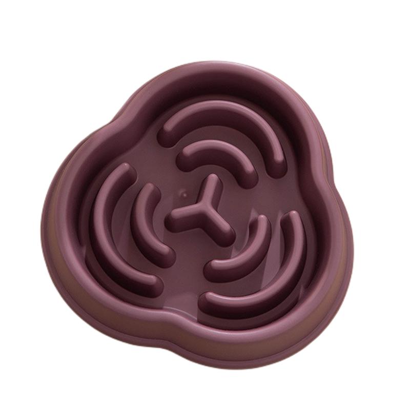 Durable Pet Slow Feeder Bowl with Non-Slip Base for Cats and Dogs, Great for Indoor Use