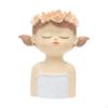 Cute Planter Resin Flowerpot Statue Decorative Vase Creative Tabletop Figurine Bonsai Pot Flower
