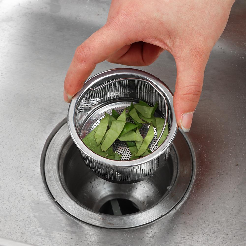Waste Drainer Stuff Cover Cleaning Sink Strainer Food Hair Stopper Plug Filter Basket Colander