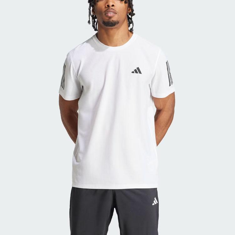 adidas Own the Run T-Shirt Weiß Herren Streetwear IK7436
