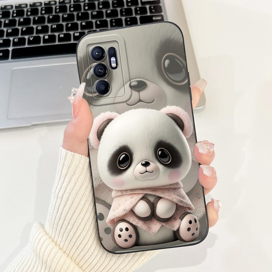 For OPPO Reno6 CPH2235 Elegant Sunflower Tulip Printed Phone Case For Oppo Reno 6 4G Soft Silicone Shockproof Cases