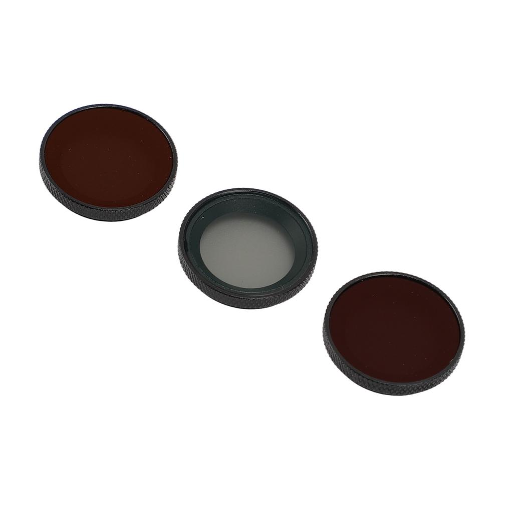 3 In 1 Lens Filter Set Aluminum Alloy Optical Glass Portable ND8 ND16 CPL Filter for GO3S Action