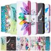 Painted Leather Flip Case For Samsung Galaxy S23 Plus Ultra A14 A04 A23e M13 4g 5g Card Slot Stand Soft Phone Cover Wallet Etui