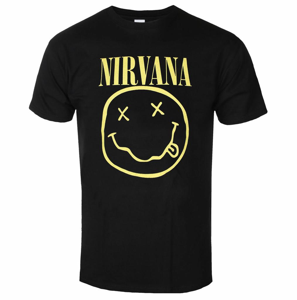 Camiseta de Algodón con Gráfico Retro de Nirvana Unisex Manga Corta de Verano Marca de Moda Camiseta Casual de Lujo Camisetas Vintage