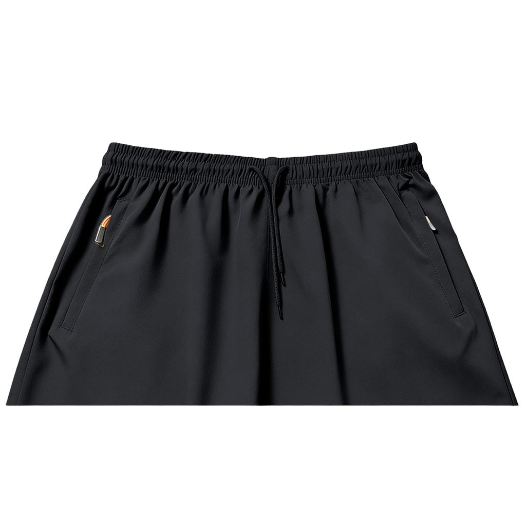 Herren Leichte Kordelzug Sportshorts Schnelltrocknend Atmungsaktiv Freizeit-Sportshorts mit Reißverschlusstaschen für Fitnessstudio Laufen Training Workout