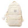 Schoolbag new Korean version of high-value large-capacity schoolbag for women's leisure solid color simple and versatile backpack for junior 