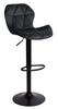 Sevilla Adjustable Stool, Black, Velvet BL