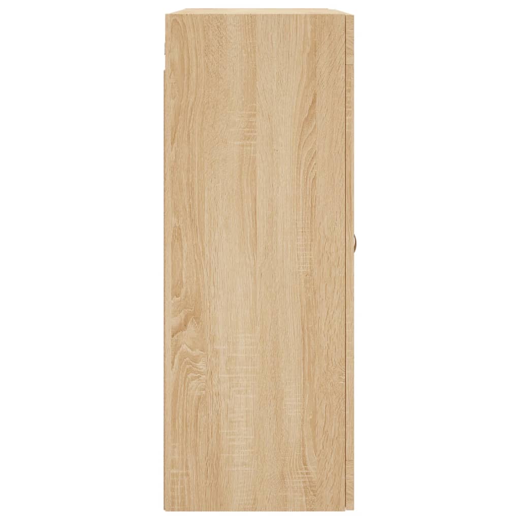 Wall Cabinets 2 Pcs Sonoma Oak Wood Based Material