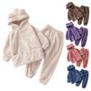 Baby Boy's Girl's Cute Sweater Warm Coat Clothing Flannel Home Pajamas Suit