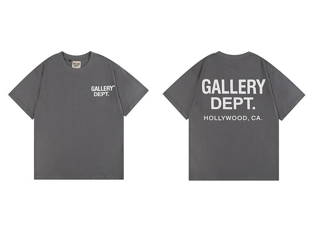 T-Shirt Unisex Gallery Dept in Cotone a Filo Doppio di Alta Qualità con Stampa a Fantasia