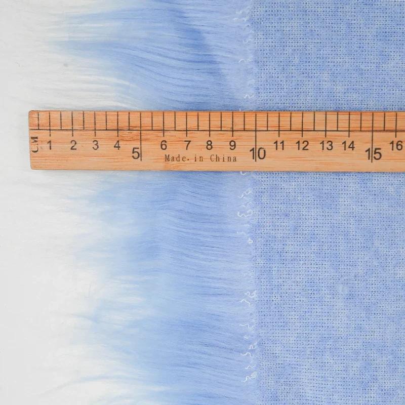 25x45cm Long Faux Fur Fabric For Needlework Animal Suit Fur Material DIY Doll Hair 9cm Long Hair Plush Sewing Fabric
