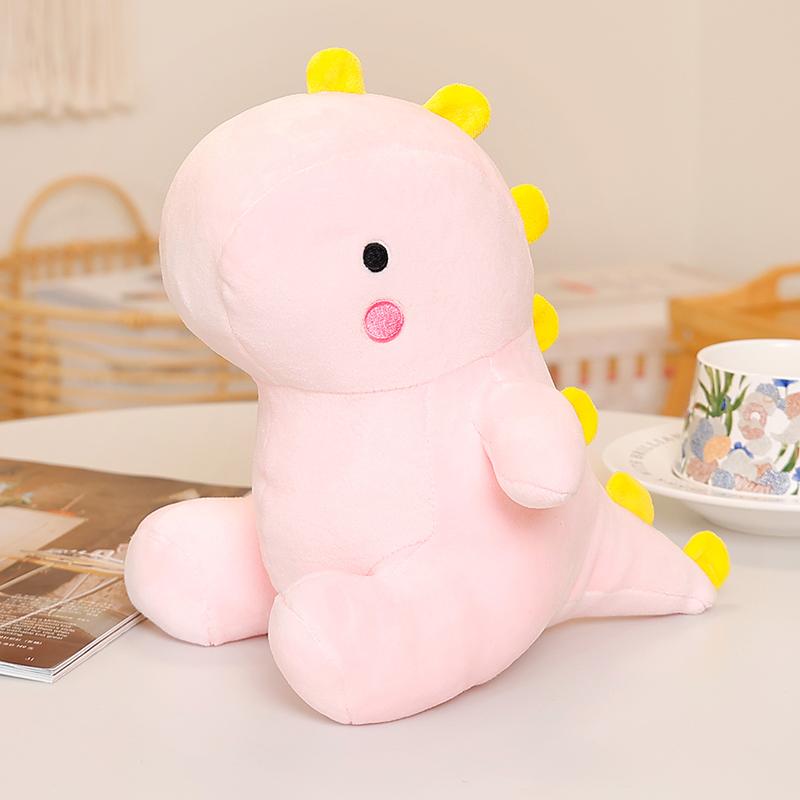 Dinosaur Theme Soft Plush Toy Cute Dinosaur White Pink Green Dino Stuffed Plushies Dolls Happy Roar Birthday For Kids Boy Gifts